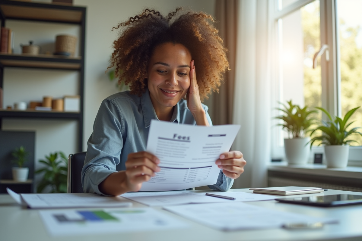Personne détendue dans un bureau moderne en train de déchirer une feuille de frais